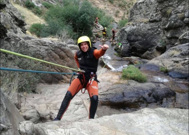  Rappel dans le ravin de Somosierra 